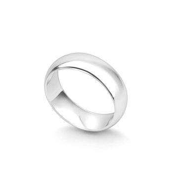 Smooth Sterling Silver Wedding Ring WR076 - Jewelry
